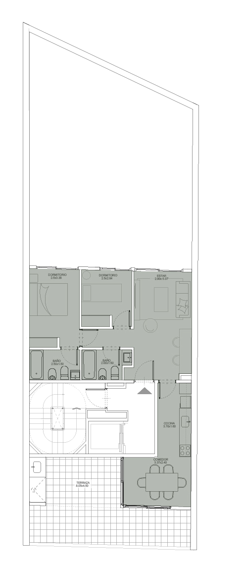 Plano del piso 9°